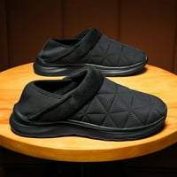 Обувки Hinvhai за мъже Просвещение с дебела подсказка в ръкав в ръкав бродирана водоустойчива платформа с висок топ женски ботуши черно 9