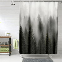 Завеса за душ гора бохо завеса за душ няма водоустойчив дизайн и полиестер бохо завеси за душ за баня, комплект за завеси за душ, 36 x72
