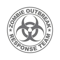 Zombie Expread Response Team Sticker Decal Die Cut - самозалепващо винил - устойчив на атмосферни влияния - направен в САЩ - много цветни и размери - зомбита свръхестествени неживи