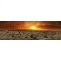 Панорамни изображения залез над пустинен Палм Спрингс Калифорния САЩ Плакат за плакат от панорамни изображения - 12