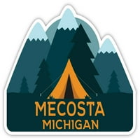 Mecosta Michigan Souvenir Vinyl Decal Sticker Camping Design Design