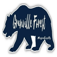 Granville Forest Massachusetts Souvenir Vinyl Decal Sticker Bear Design
