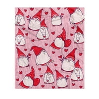 aiyuq.u Свети Валентин одеяло фланелен декоративен одеяло климатик одеяло за хвърляне на одеяло