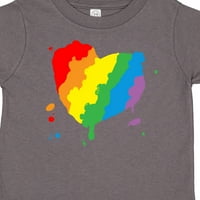 Inktastic Pride Heart Finger Perne Paint Splatter Design Gift Toddler Boy или Thddler Girl Тениска