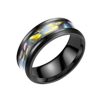 Пръстен за жени черупка титаниев пръстен за мъже Популярни изящни прости модни бижута Популярни аксесоари Женски пръстен