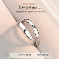 Бижута пръстени звездни модни слънчеви пръстени регулируем пръстен двойка бижута лунни пръстени аксесоари за жени