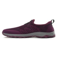 Colisha Mens Атлетични обувки Дишащи маратонки Спорт бягане на джогинг Неплъзгащи се треньори Фитнес тренировка Небрежна маратонка Purple 7
