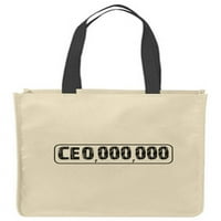Canvas Tote Bags CEO, OOO, OOO CEO Rich Company Business Business Pouke White Funny Gift Bags