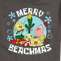 Spongebob Squarepants - Merry Beachmas - Графична тениска с къси ръкави за мъже
