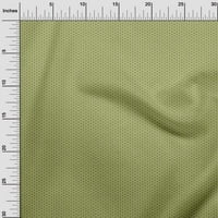 Oneoone памучен памук Кембричен светло зелена тъкан Геометрична шестоъгълна тъкан за шиене на отпечатана занаятчийска тъкан край двора