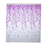 Домашен текстил листа от чиста завеса тюл прозорци лечение voile драпиран панел тъкан завеса лилаво лилаво