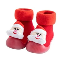 Shldybc бебешки пешеходни обувки, коледни зимни плюшени бебешки обувки за малко дете 0- години бебешки чорапи обувки мъже и жени на закрито обувки не пускат, детски чорапи, разчистен декор за дома