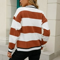 Homadles Нова мода за есенни пуловер за жени- единствен цвят khaki размер xl