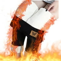 Тонове стил и отпечатъци, отпечатан от Axxd педя с висока талия, поддържайте топли дълги панталони бели панталони за жени Просвещение черно 12