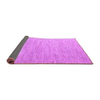 Ahgly Company Indoor Round Solid Purple Modern Area Rugs, 6 'кръг