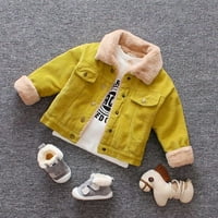 Pedort Jacket to Big Kid Toddler Casual Fashion Longly Llean Llim Fit Tops Tops Yellow, 100