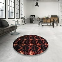 Ahgly Company Machine Pashable Indoor Square Abstract Bakers Brown Area Rugs, 5 'квадрат