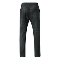 Мъжки плюс размери панталони Небрежни тънки прилепнали кльощави бизнес официални панталони панталони черни 32