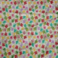 OneOone Polyester Lycra Fabric Watercolor Floral_printed Craft Fabric Bty Wide