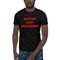 Памучна тениска с къси ръкави за управление на активи на Red Manager с неопределени подаръци