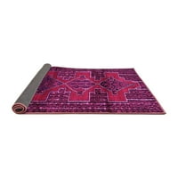 Ahgly Company Indoor Round Персийски розови традиционни килими, 7 'кръг