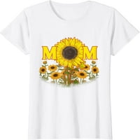 Дамски слънчоглед мама ден ден флорална градина Майка цвете мама тениска