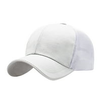 Дамски лято солидна бейзболна шапка шапка модни шапки за жени бели