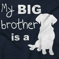 Моят голям брат е любител на кучетата за домашни любимци Toddler Boy Girl Тениска бебешко малко дете Brisco Brands 3T