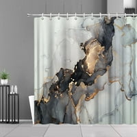 Мраморна текстура душ завеса геометрична абстрактна бохемска фантазия галактика текстура креативна кърпа висящи завеси за баня декор