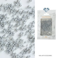 Fairnull чанта декорация на нокти лъскав зашеметяващ визуален ефект Вивиден цвят матов завършек екологичен декоративен абс имитация на перла свободен декор за нокти ?