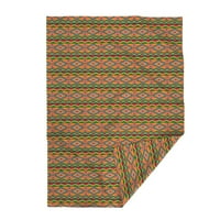 Плюшено одеяло за хвърляне на Minky, 50 70 - Геометричен племенно мексикански вдъхновен Boho Hippi етнически одеяло за печат от Spoonflower