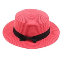 Daznico Ladies Женски лятна твърда шапка топ слънце козирка Sun Straw Beach Hat Sun Hat Womens Watermelon Red