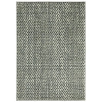 Ориенталски тъкачи Seneca SE02A 2 '3' Синя слонова кост на закрито килим