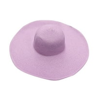 Летни шапки за жени широки бонграс жени слама плажна шапка малко момиче слънчева шапка сгъваеми дами шапки Жени слънчева шапка с сламки