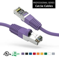 1ft cat5e Закрита ethernet мрежа за стартиране кабел лилаво, опаковане