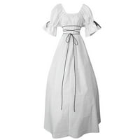 Gotyou Vintage Vintage Short венчелистчета от венчелистчета о-не-деколте рокля косплей рокля бяла l
