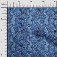OneOone Velvet Blue Fabric Animal Skin Diy Clothing Quilting Fabric Print Fabric от двор