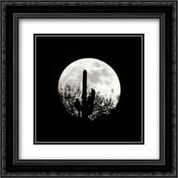 Moonrise през май II матиран черен богато украсен арт печат от Тейлър, Дъглас