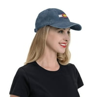 Douzhe регулируема измита памучна бейзболна шапка - Колорадо щата печат отпечатъци винтидж татко шапка унизионни спортни шапки