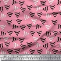 Soimoi Silk Fabric Triangle Block отпечатъци от плат от двор