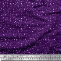 Soimoi Polyester Crepe Fabric Dot & Floral Shirting отпечатан двор