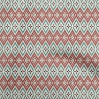 OneOone Cotton Fle Maroon Fabric Asian Ikat Fabric за шиене на отпечатана занаятчийска тъкан край двора
