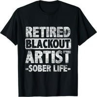 Пенсионирана тениска на художника за затъмнение трезвен живот