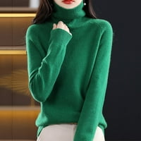 Пуловери за жени есен нов пуловер от костенурка свободен голям размер дебел плетен пуловер дънна риза