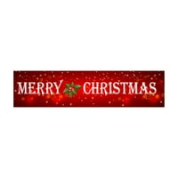 Kuluzego Merry Christmas Banner Декорации Канел Банер за вътрешна на открито входната стена Коледна декорация Биг Сделка Y